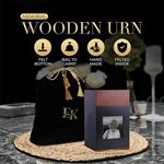 Modern Solid Walnut Wooden Urn for Human Ashes