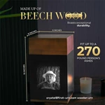 Modern Solid Walnut Wooden Urn for Human Ashes