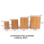 Bamboo Keepsake Pet Casket for pet or Human Ashes