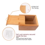 Bamboo Keepsake Pet Casket for pet or Human Ashes