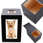 Small Pet Cremation Urn, Solid Wood Cat Dog Memorial Coffin Rabbit