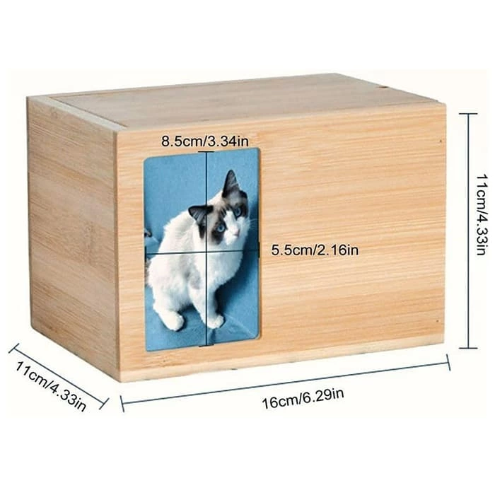 Bamboo Pet memorial Caskets, Pet Caskets for Ashes