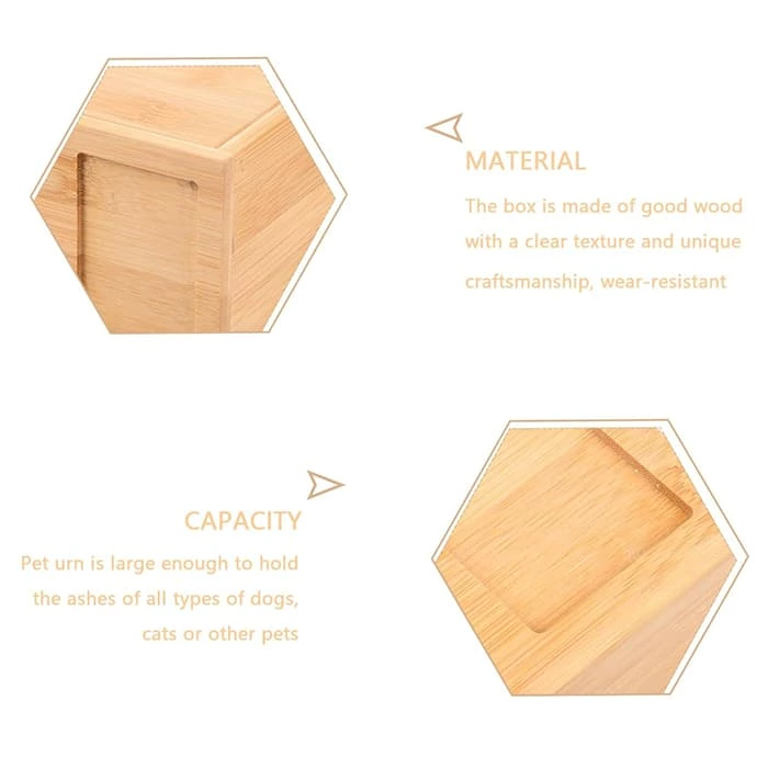 Bamboo Pet memorial Caskets, Pet Caskets for Ashes