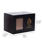 Photo Frame Pine Woode Pet Cremation Urn for Ashes