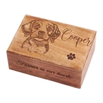 Mango Wooden Cremation Urns for Dogs Design