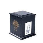 MDF Matte Blue Cremation Pets Urn