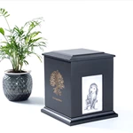MDF Matte Blue Cremation Pets Urn
