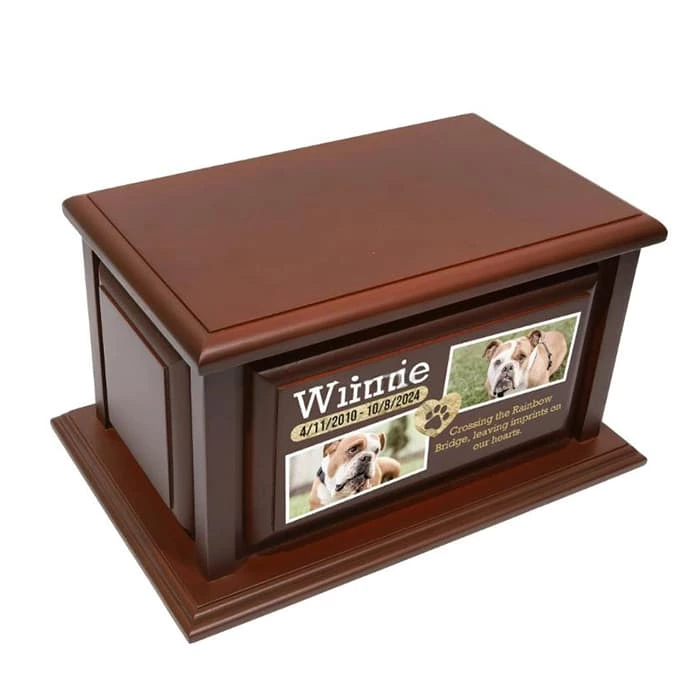 Your Companion Solid Wooden Urn for Dog Ashes