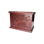 European Style Personalized Wooden Cremation Urn for Adults