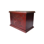 European Style Personalized Wooden Cremation Urn for Adults