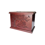 European Style Personalized Wooden Cremation Urn for Adults
