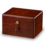 Poplar Wood Cremation Urn Inlay Marble or High-gloss Veneers