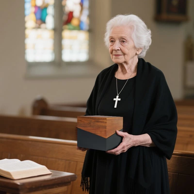 Funeral Cremation Urns, Wanult Wooden Cremation urns for Adults