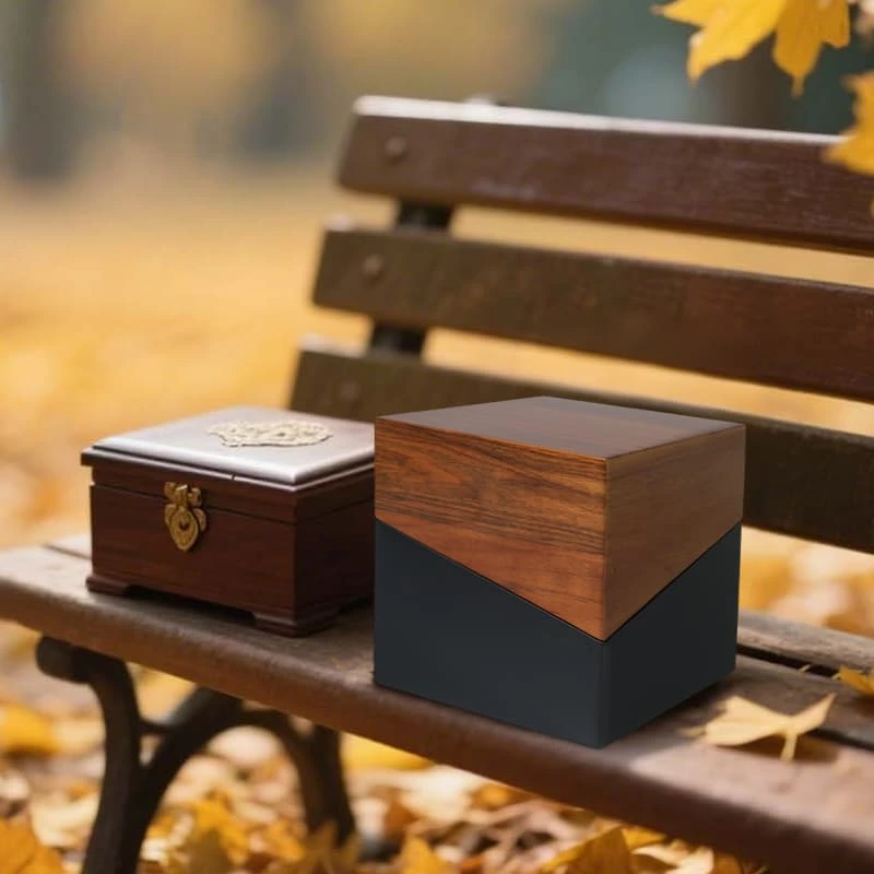 Funeral Cremation Urns, Wanult Wooden Cremation urns for Adults