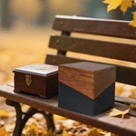 Funeral Cremation Urns, Wanult Wooden Cremation urns for Adults