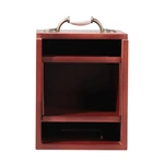 Handle Hardware Mahogany Wooden Keepsake Pet Urn  Boxs