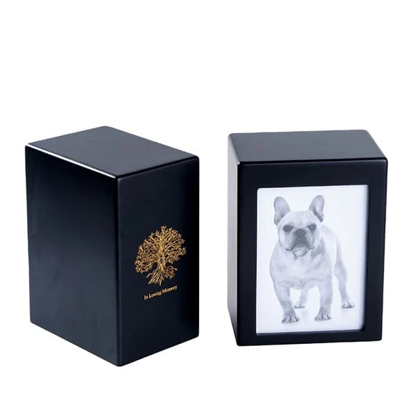 High Gloss Matte Blue Keepsake Cremation Pets Urn