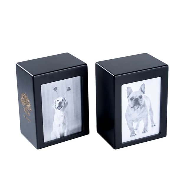 High Gloss Matte Blue Keepsake Cremation Pets Urn