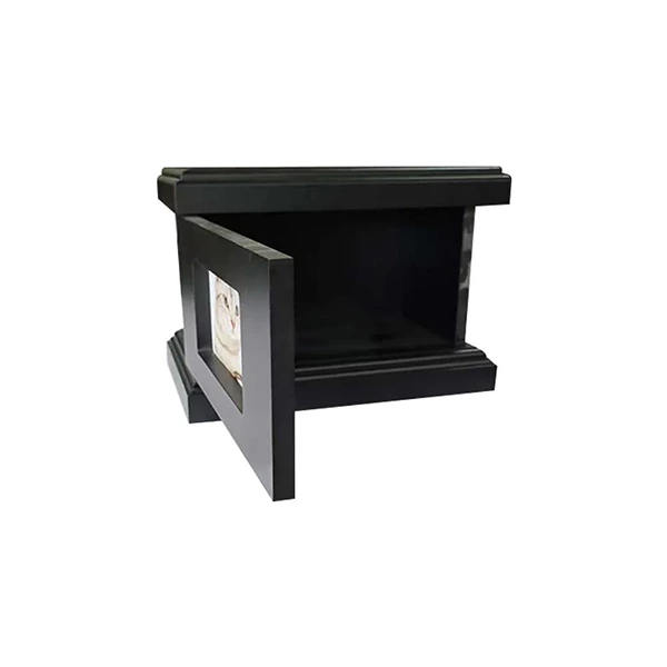 Keepsake Cremation Pet Urn with Hardware Frame Photo