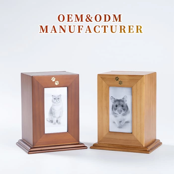Small Wooden Funeral Urns for pets Ashes