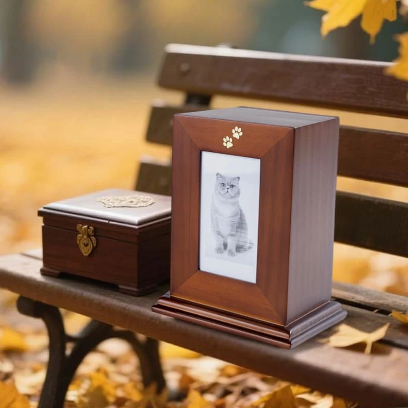 Small Wooden Funeral Urns for pets Ashes