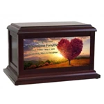 Funeral Veneer Urn for Ashes, MDF Cremation Urn for Pets