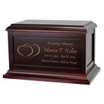 Funeral Veneer Urn for Ashes, MDF Cremation Urn for Pets