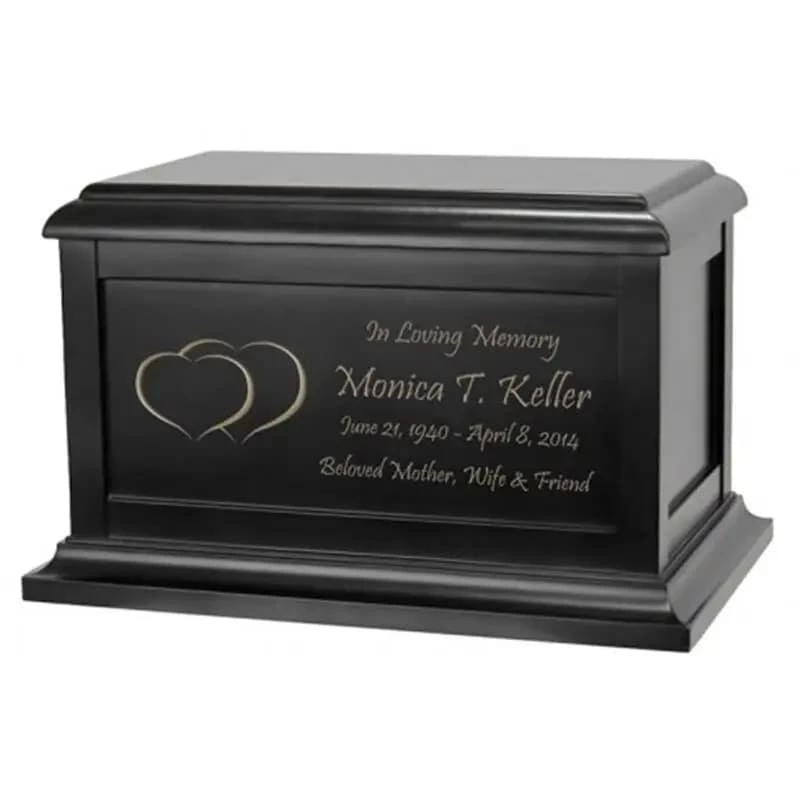 Funeral Veneer Urn for Ashes, MDF Cremation Urn for Pets