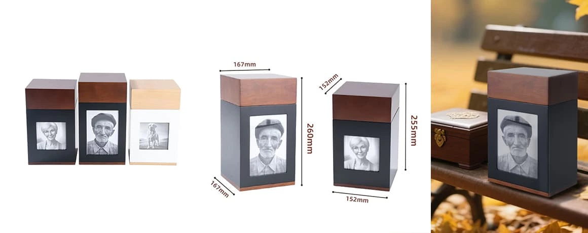 Funeral Cremation Urns, Wanult Wooden Cremation urns for Adults