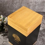 Modern Style Mix Mateiral Cremation Wooden Urn Box for Human Ashes