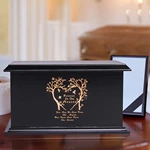 Wood Cremation for Adults Tree of Life and Bird