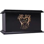 Wood Cremation for Adults Tree of Life and Bird