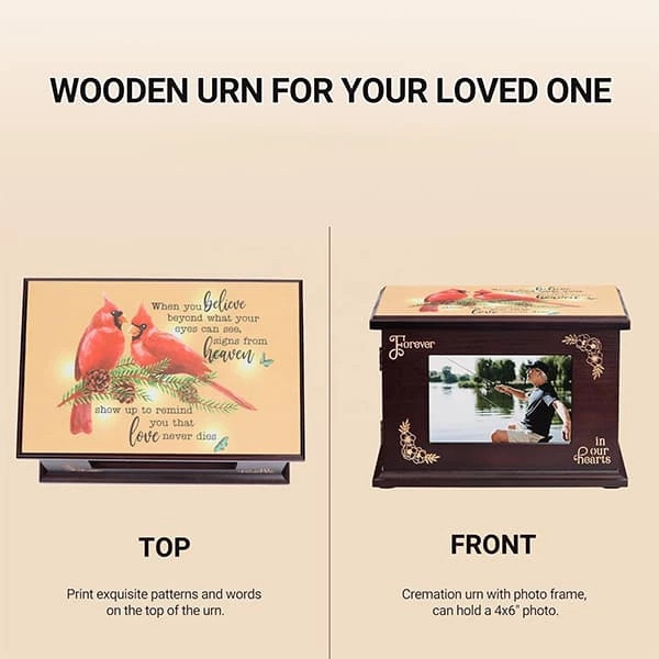 Diplay Photo Frame Pet Cremation Urn for Human or Anmals