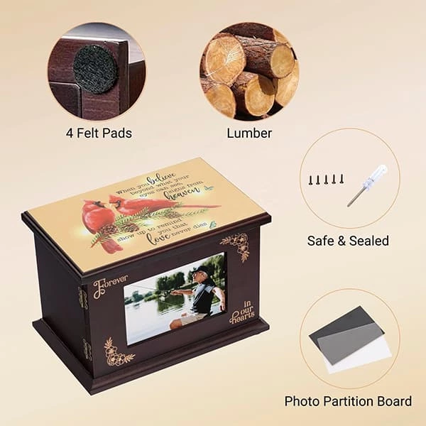 Diplay Photo Frame Pet Cremation Urn for Human or Anmals