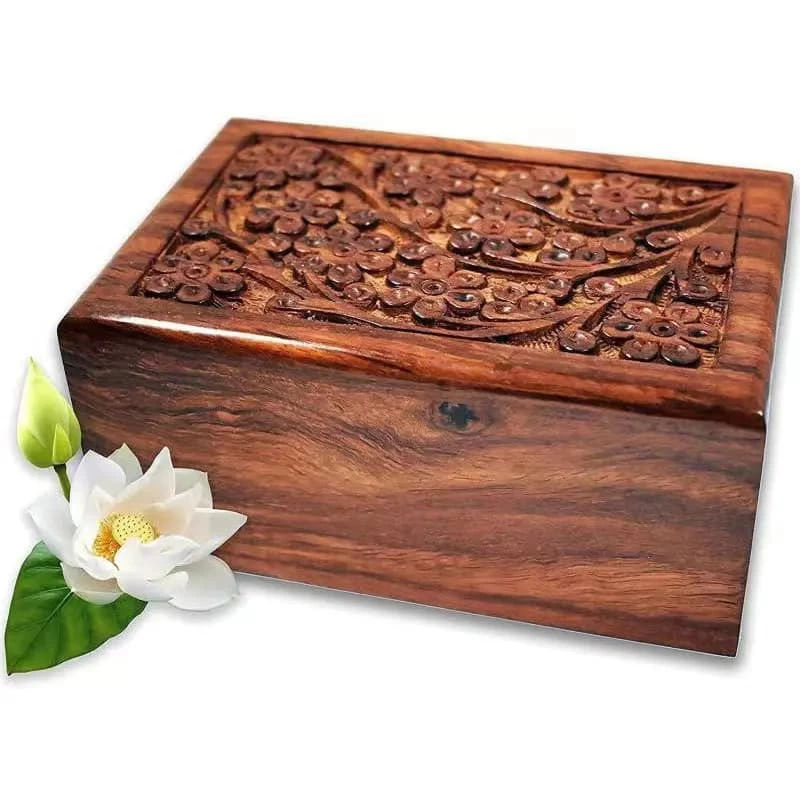Handmade Rosewood Cremation Urn