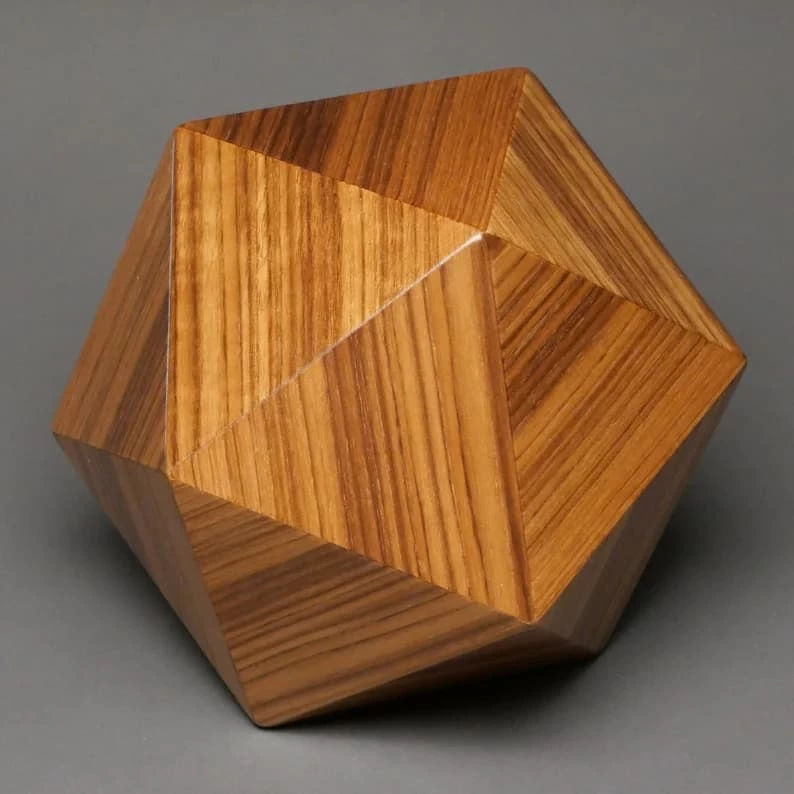 Unique Wood Cremation Urn for Pet or Humans