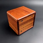 Furneral Wood Pet Cremation Urn Curly Hawaiian Koa