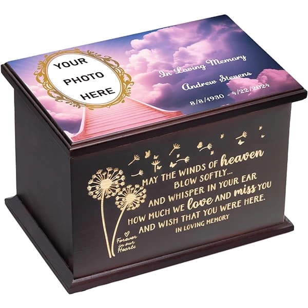 Keepsake Wooden Box Urns for Human Ashes