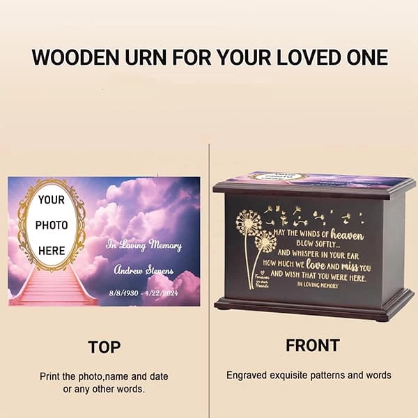 Keepsake Wooden Box Urns for Human Ashes