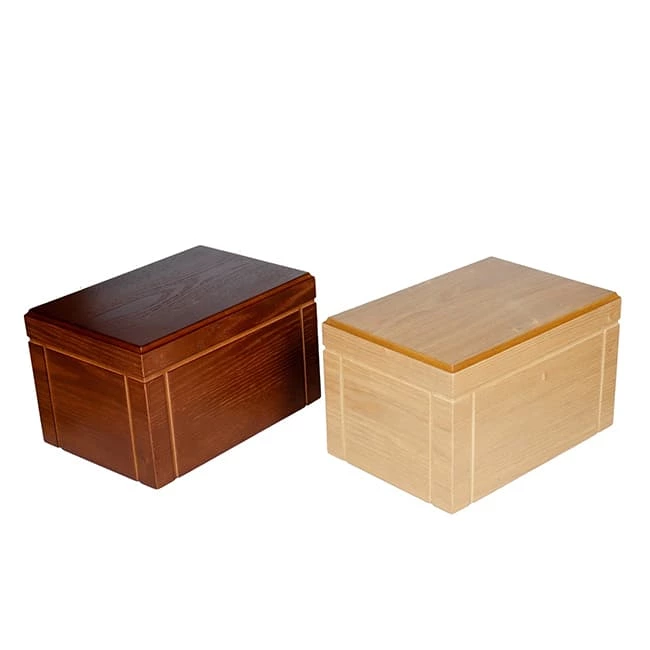 Adult Cremation Wooden Urns with Smooth and Modern