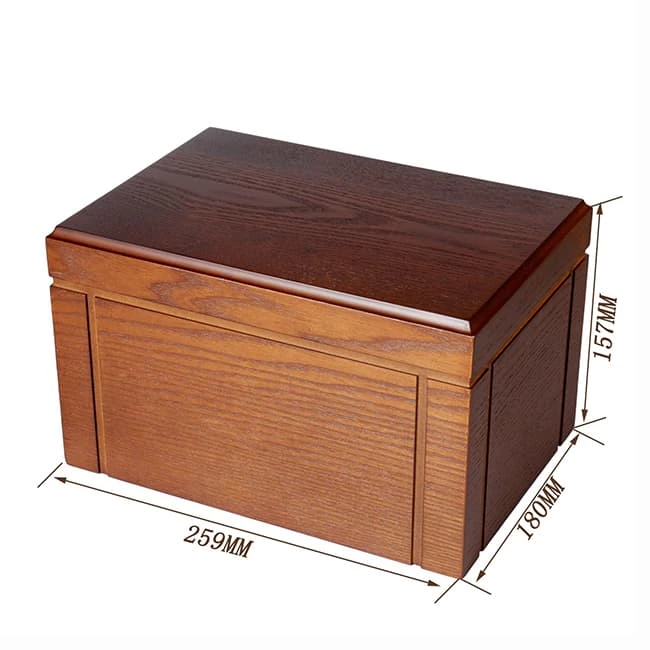 Adult Cremation Wooden Urns with Smooth and Modern