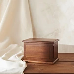 Walnut Wooden Urn Box for Human Ashes