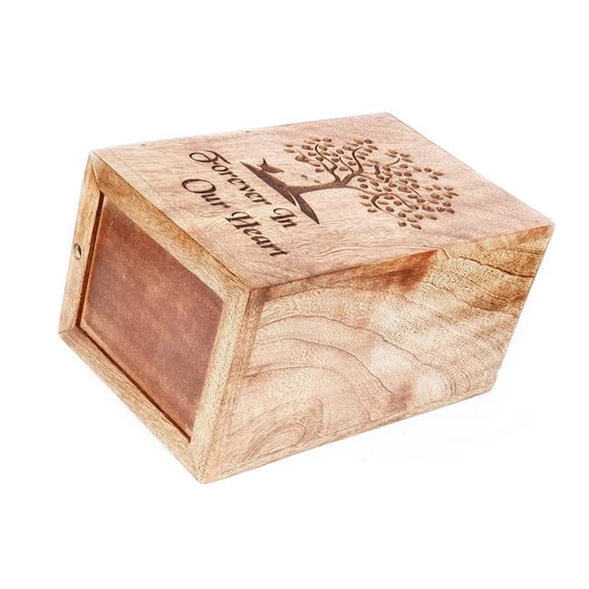 Laser Engraving Cremation caskets for pets or Human Ashes