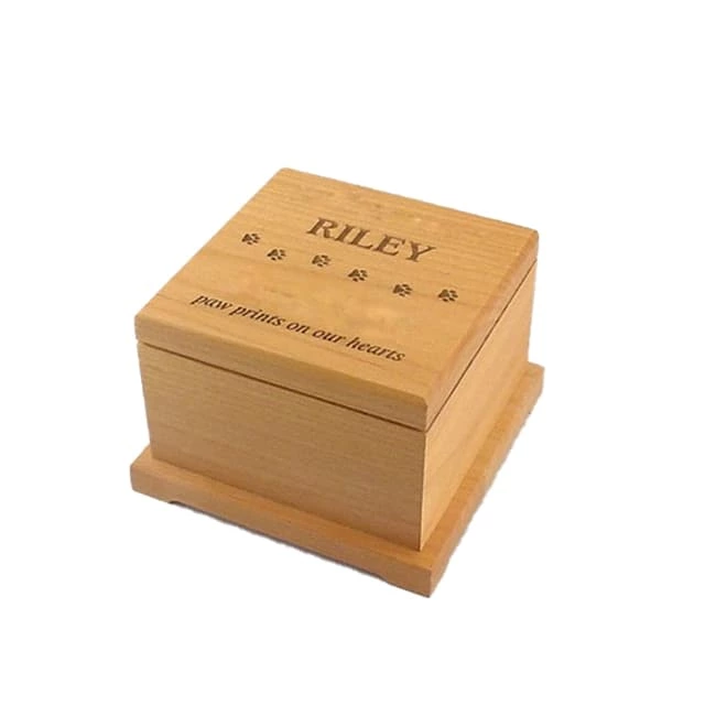 Pet Urns for Ashes Top of Urn Paw and Head