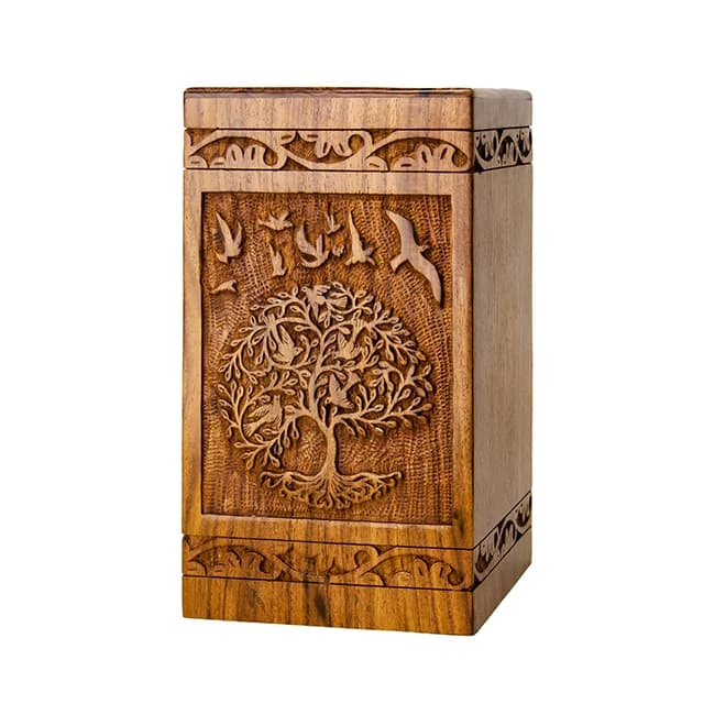 Rosewood Cremation Wooden Urn for Adults