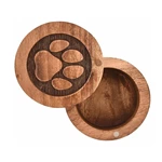 Engrave Diffent Patten Small Cylindrical Wooden Urns for Ashes