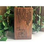 Vividly Pattern Walnut Cremation Pet Urn