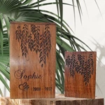 Vividly Pattern Walnut Cremation Pet Urn