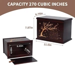 Tree of Life Pattern Wooden Cremation Boxes for Humans