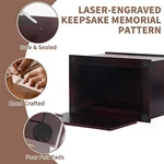 Tree of Life Pattern Wooden Cremation Boxes for Humans